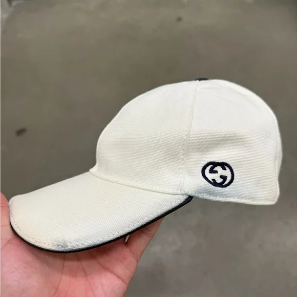 GG canvas baseball hat with Web Small 57cm GUCCI Original GG Supreme Canvas Baseball Cap Beige S 57  main image 3